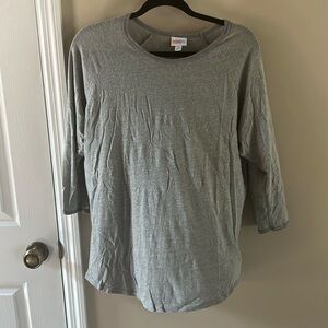 LulaRoe Randy Solid Grey Lightweight Top